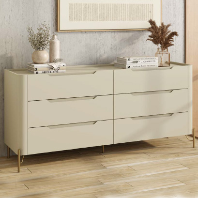 Cômoda Bend 6 Gavetas