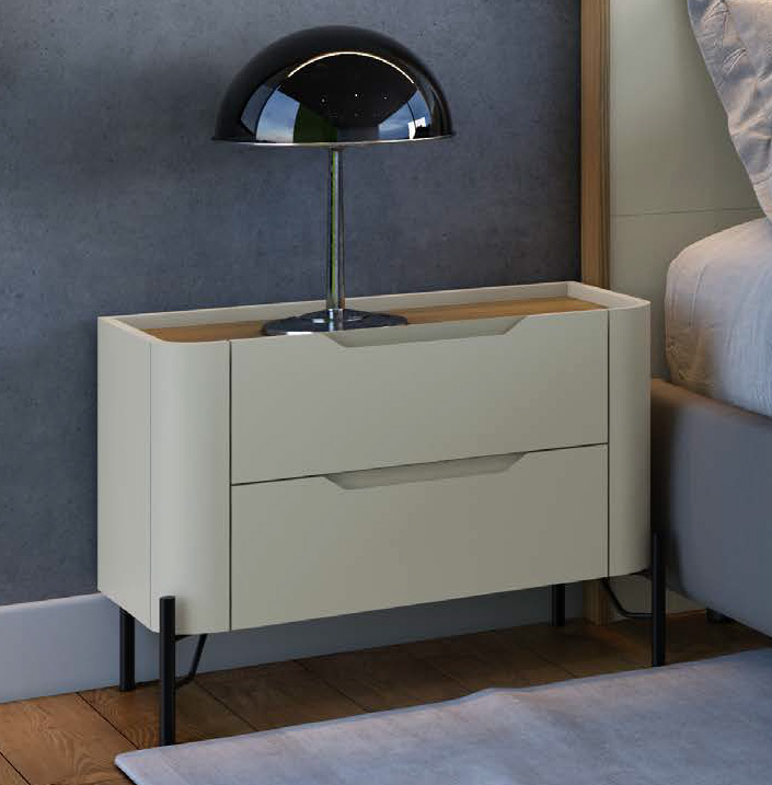 Mesa de Cabeceira Bend 2 gavetas